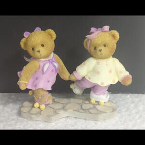 Cherished Teddies PATRICIA & IZABELA Rare Roller Skating Bears Early Release MT